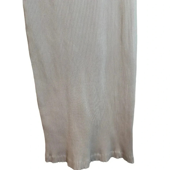 Aritzia Wilfred Free Ribbed Pink Size M Bodycon Tank Midi Dress - Picture 5 of 9